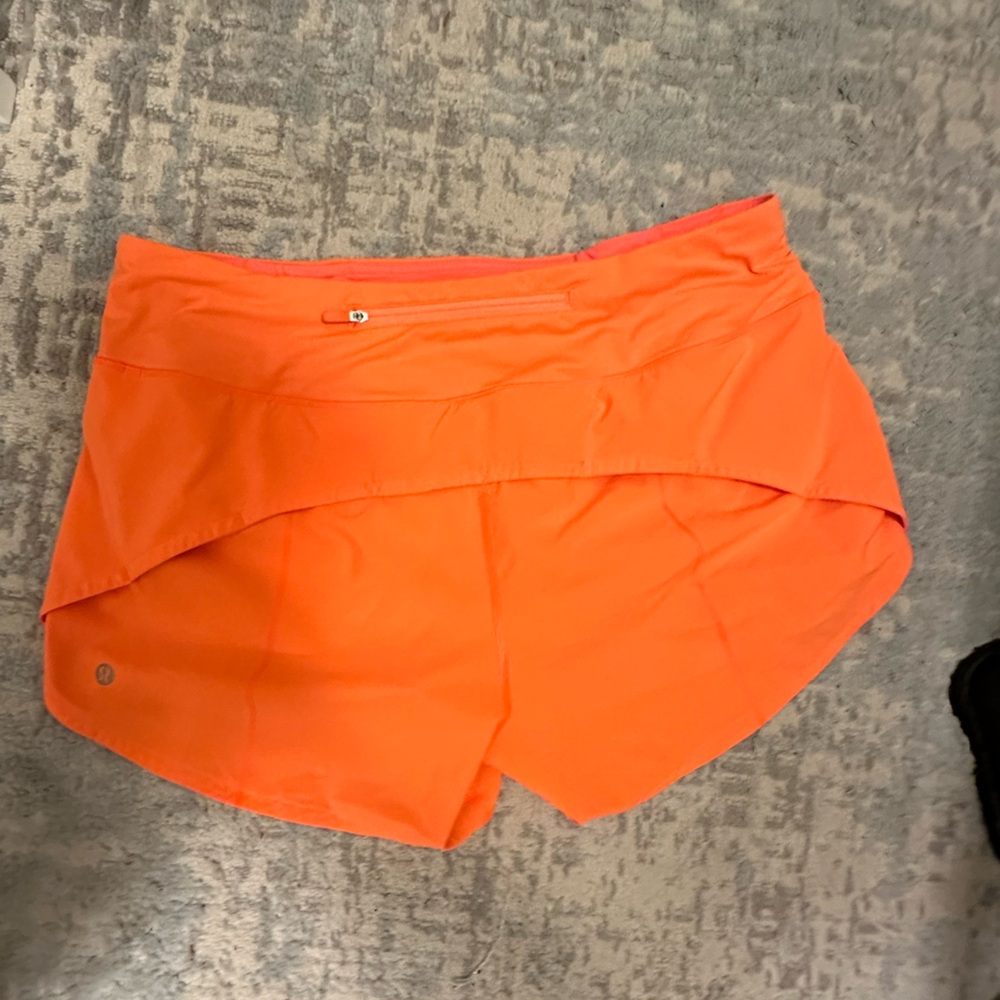 Neon Orange Lululemon shorts!